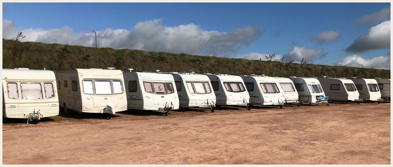 Caravan storage in Devon